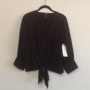NWT Karen Kane Tie Waist Top